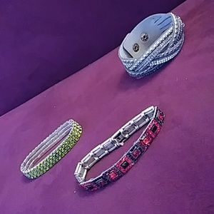 Bundle of 3 sparkly bracelets